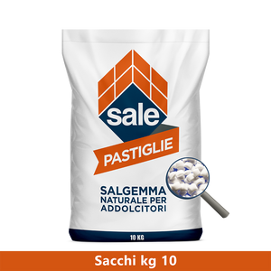 BANCALE 80 SACCHI DA 10 KG (800 KG) PASTIGLIE DI SALGEMMA ADDOLCIMENTO ACQUE