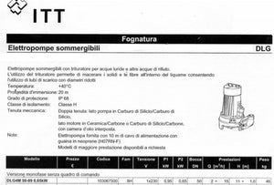 LOWARA ELETTROPOMPA SOMMERGIBILE DLG4 50-09 0,65 KW 230V